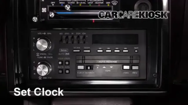 1987 Chevrolet El Camino 5.0L V8 Reloj Fijar hora de reloj